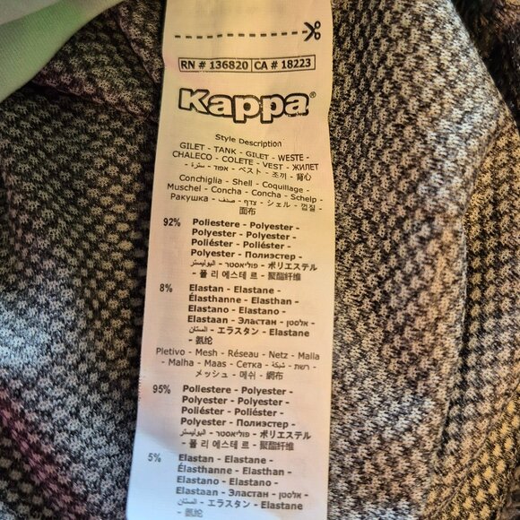 NWT Kappa 4Training Kombat Vibat Green and Grey Tank Top - Picture 8 of 9